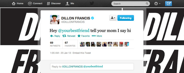 Dillon Francis Tweets Your Best Friend