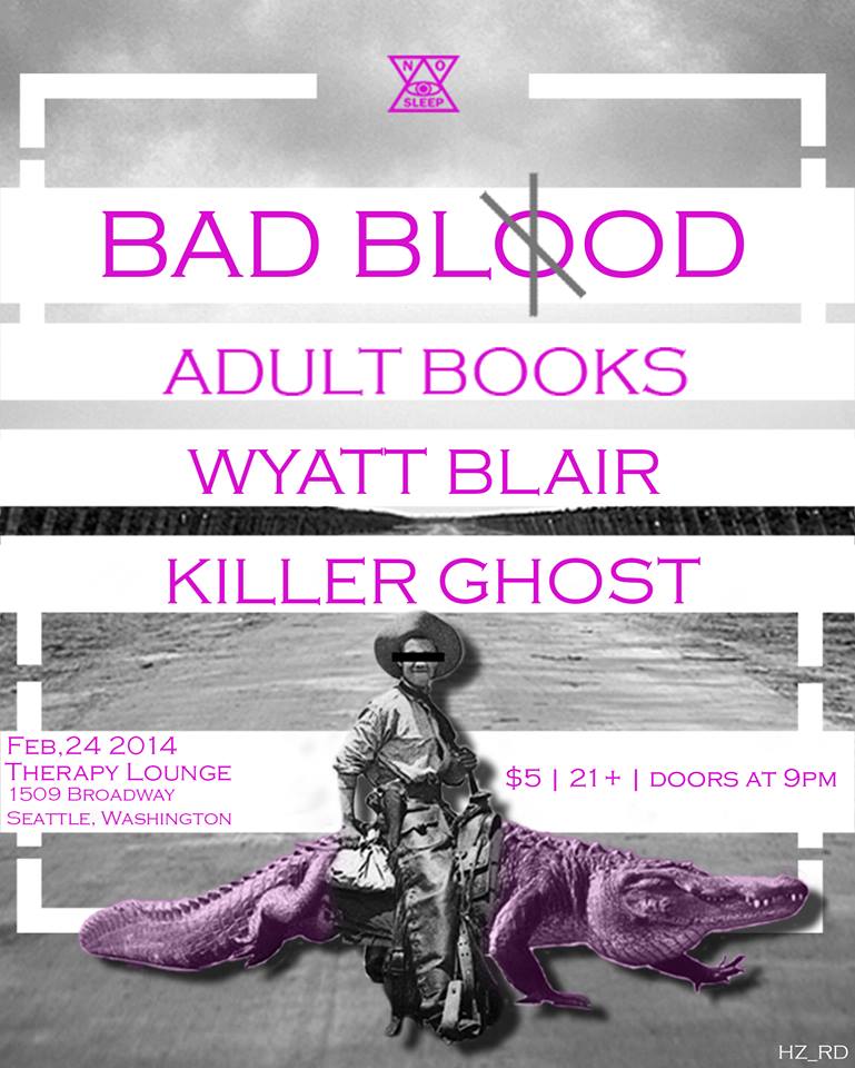 Bad Blood Adult Books Wyatt Blair Killer Ghost Therapy Lounge Seattle WA