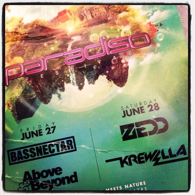 USC announcement of Bassnectar, Above & Beyond, Zedd and Krewella for Paradiso 2014