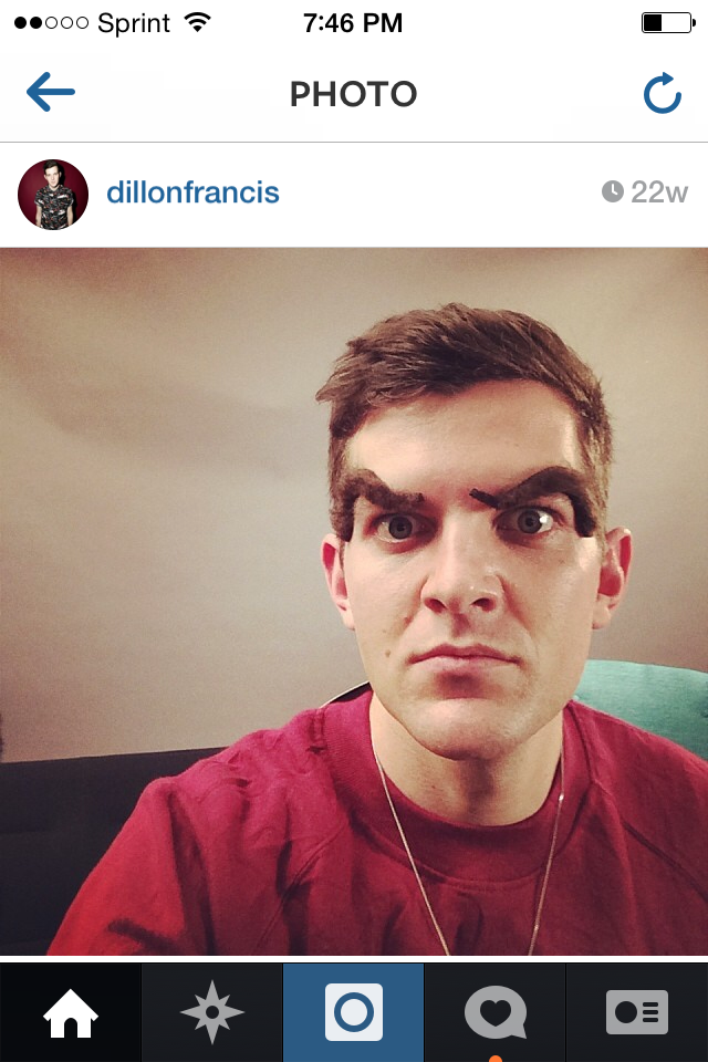 dillon francis whacky eye brows