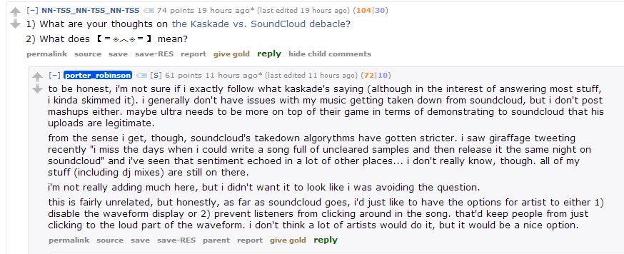Porter Robinson Reddit AMA