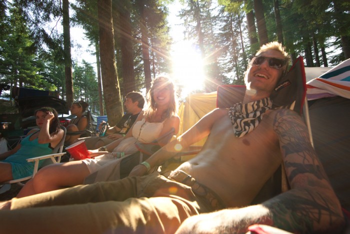 summer meltdown festival camping people smiles