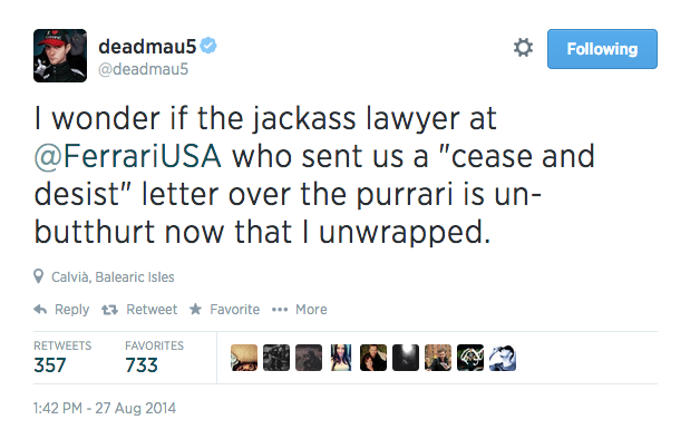 deadmau5 tweet