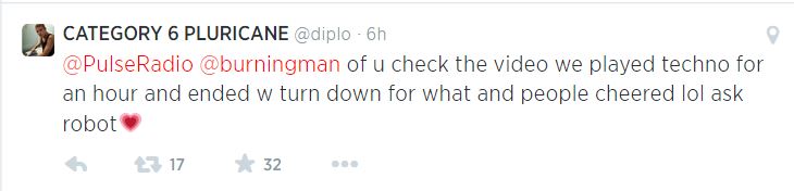 diplo defends his Burning man set