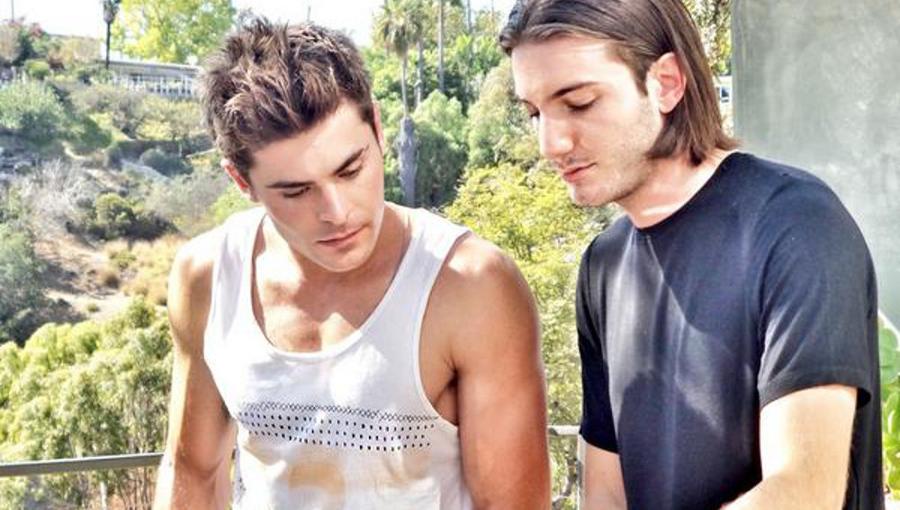 Alesso teaching Zac Efron how to DJ.