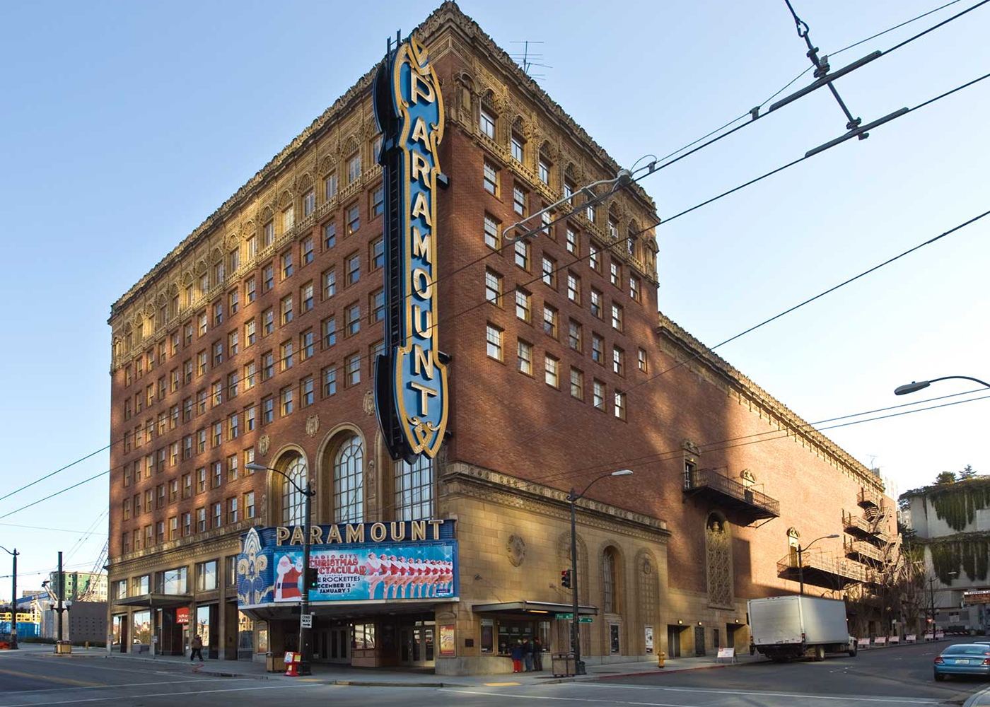 This is a photo of the Paramount Theatre in Seattle, Washington.