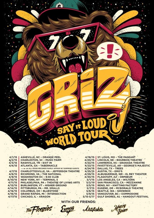 GRiZ, Say It Loud, Spring Tour