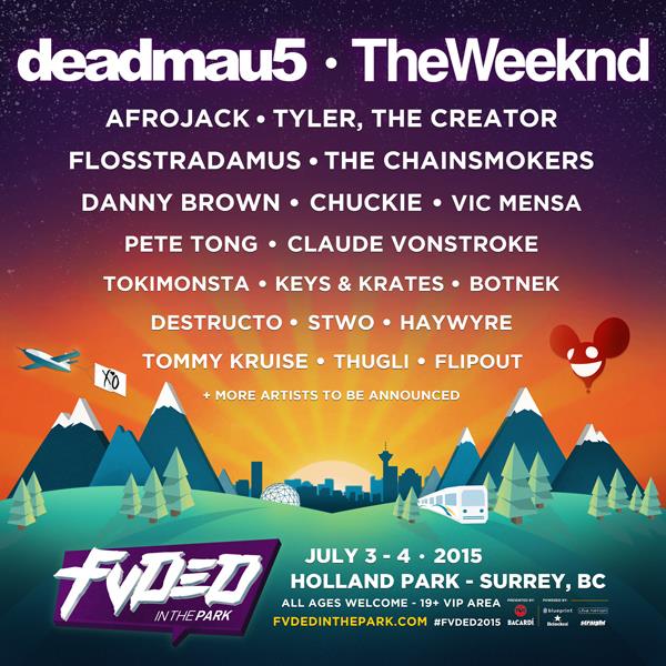 FVDED in the Park 2015 Lineup