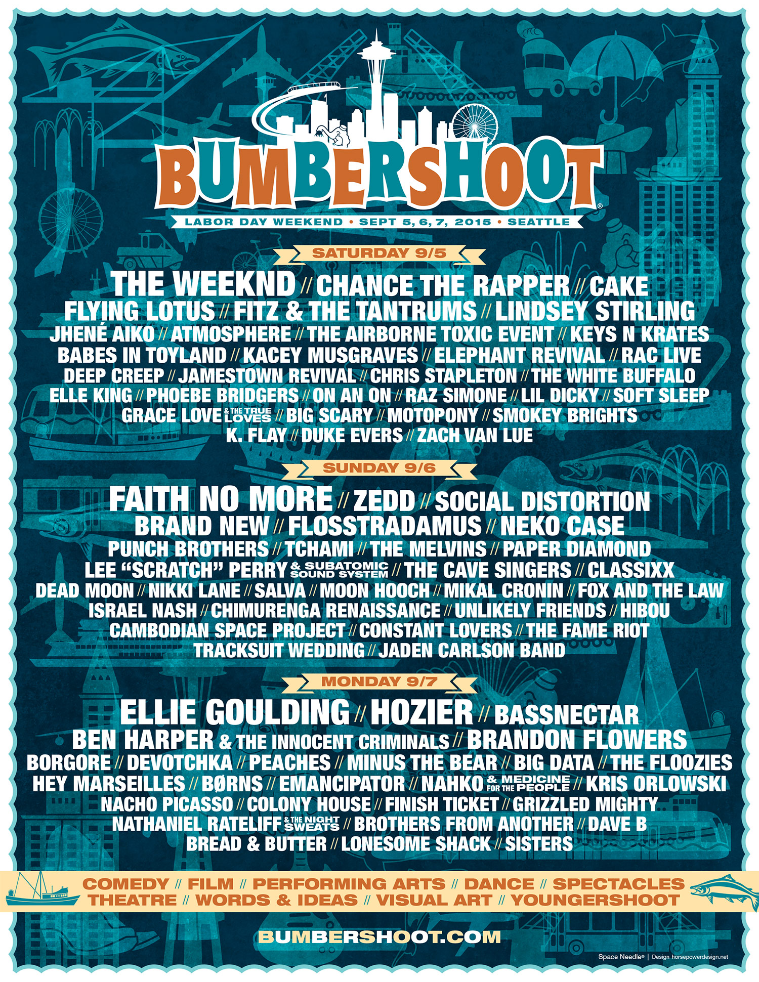 Bumbershoot 2015 lineup