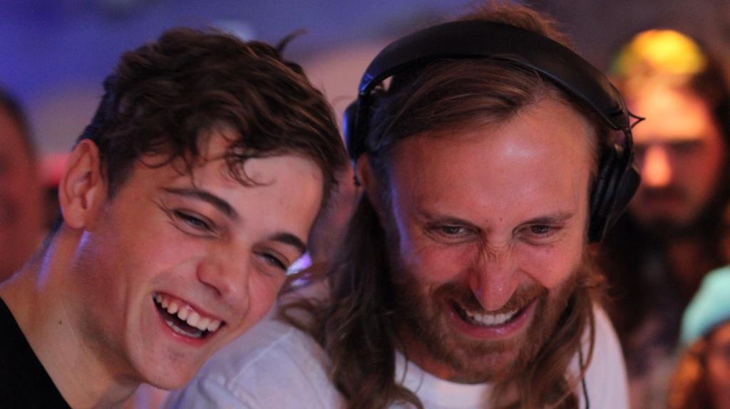 David Guetta and Martin Garrix sharing a laugh