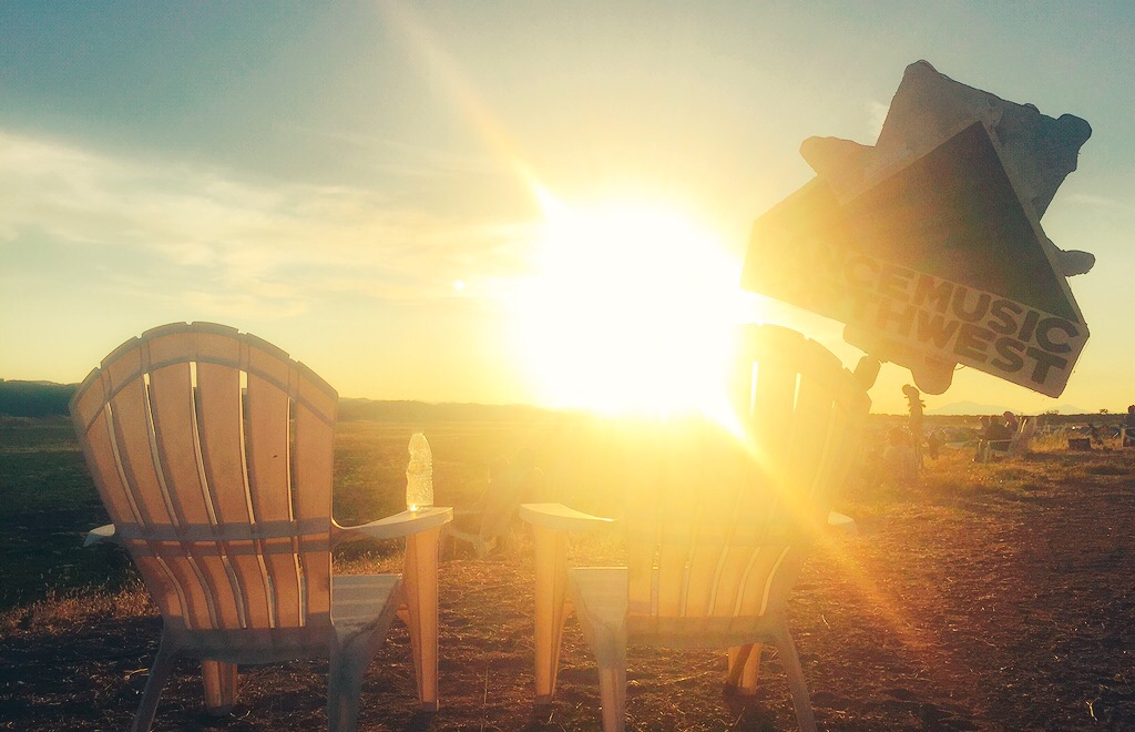 It won't be our last sunset at this glorious, magical festival.