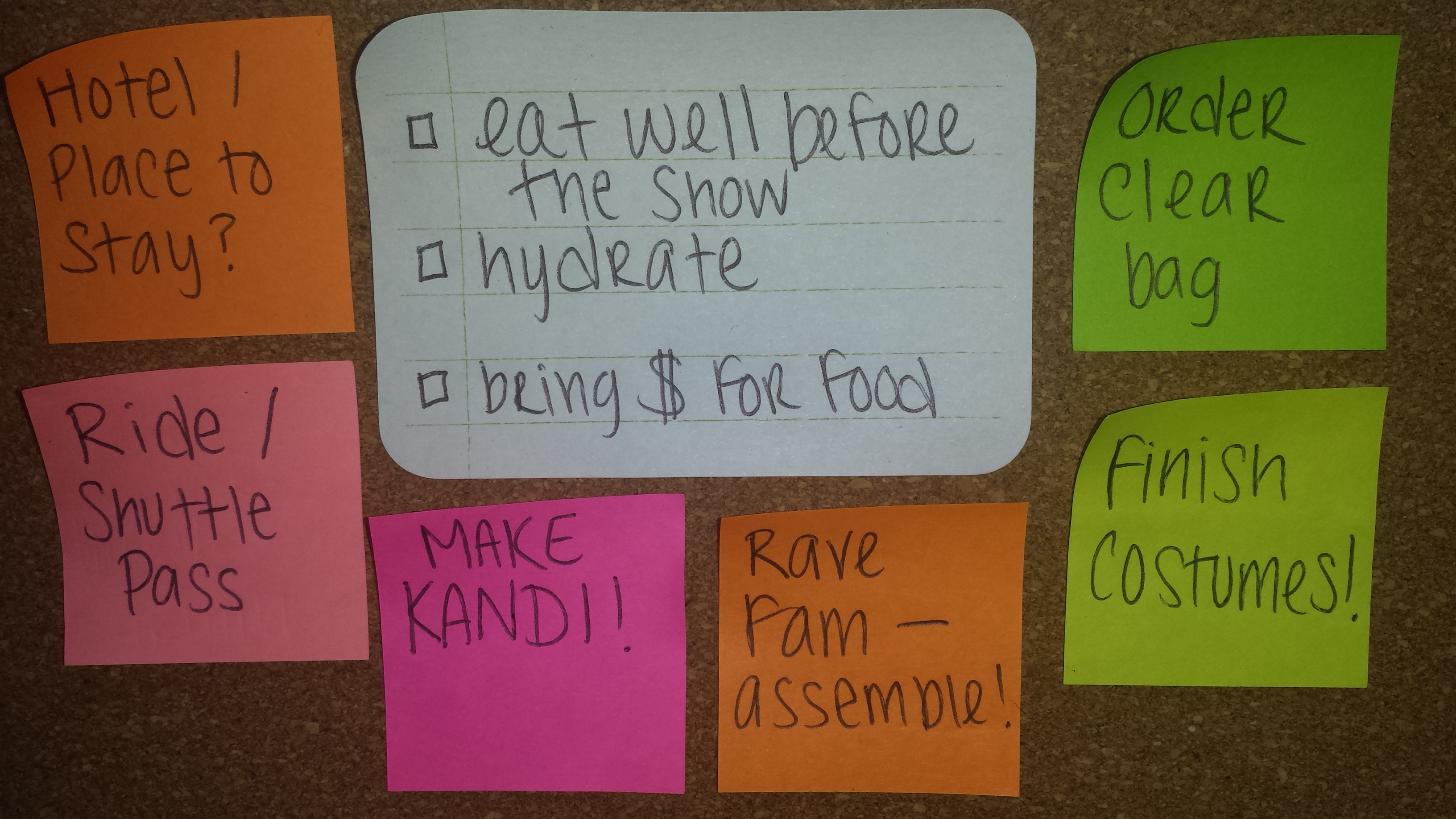 freaknight planning checklist