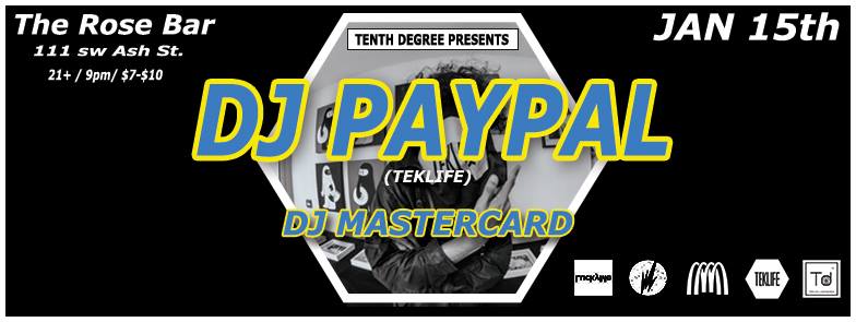 Tenth Degree Portland Rose Bar DJ Paypal