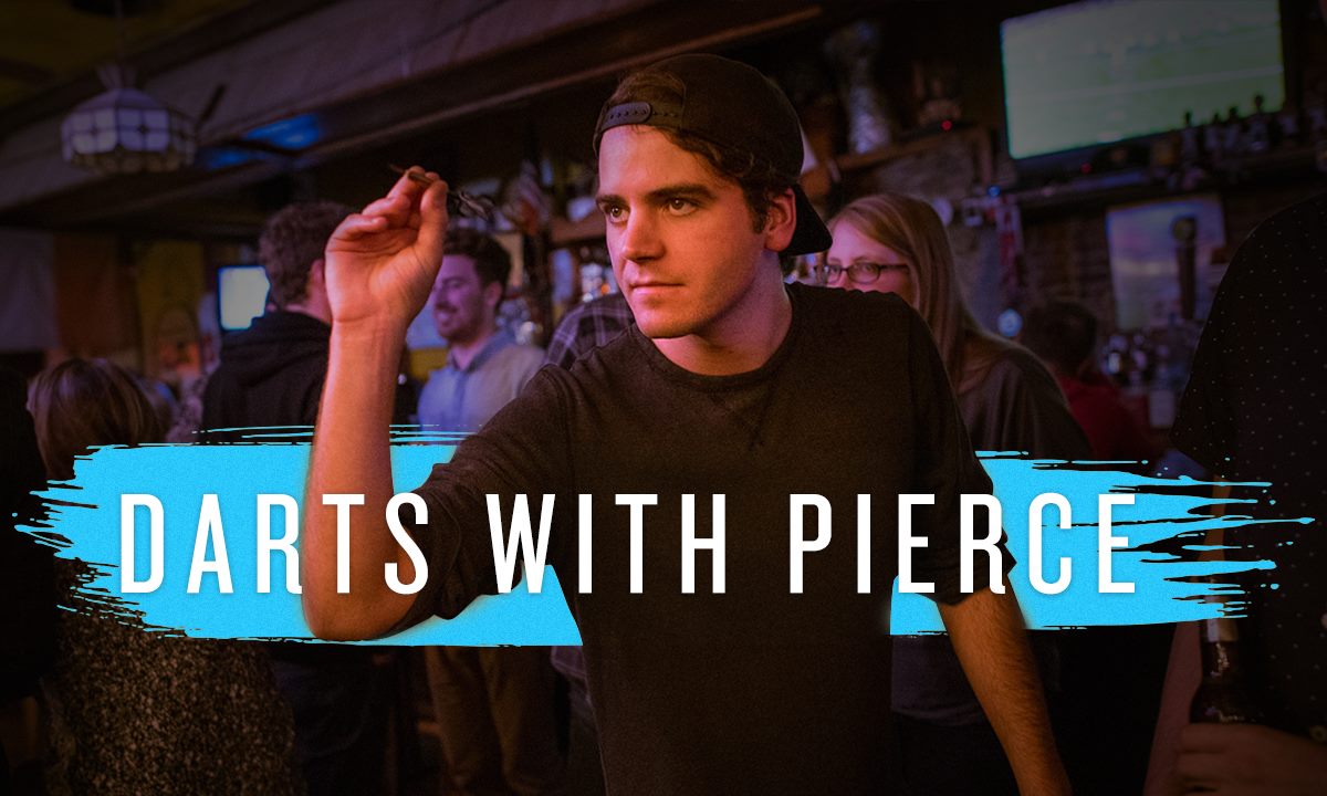 Play darts with EDM DJ Pierce Fulton