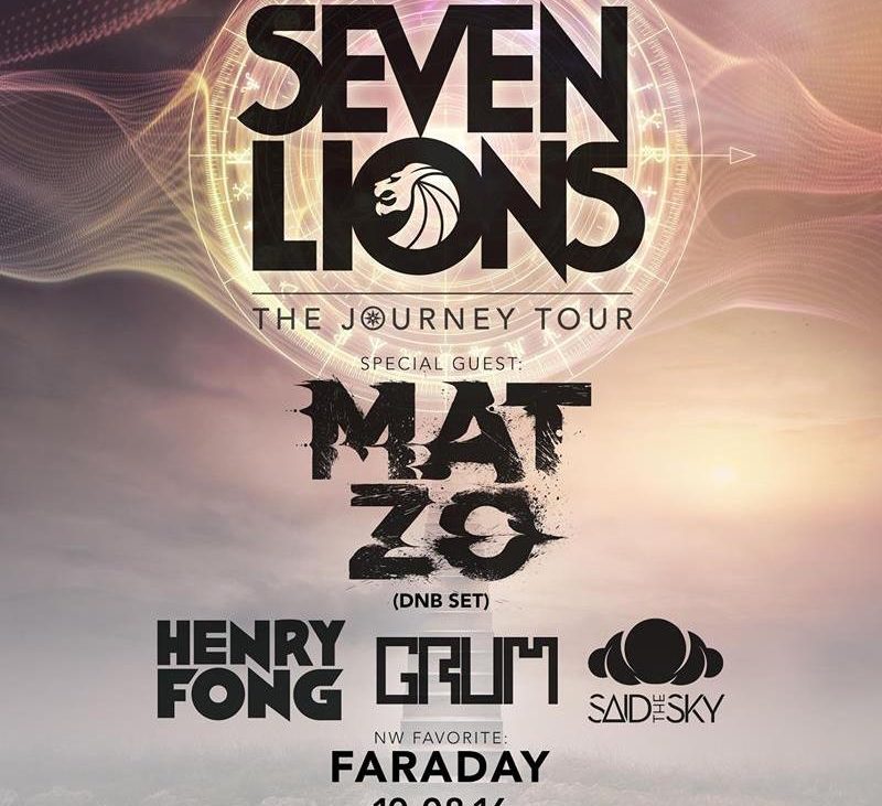 Seven Lions - Support lineup for Seattle stop