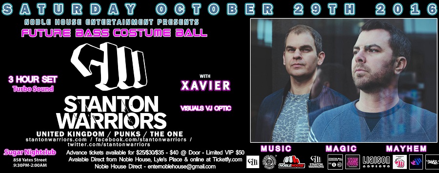 Stanton Warriors, Sugar, Noble House Entertainment