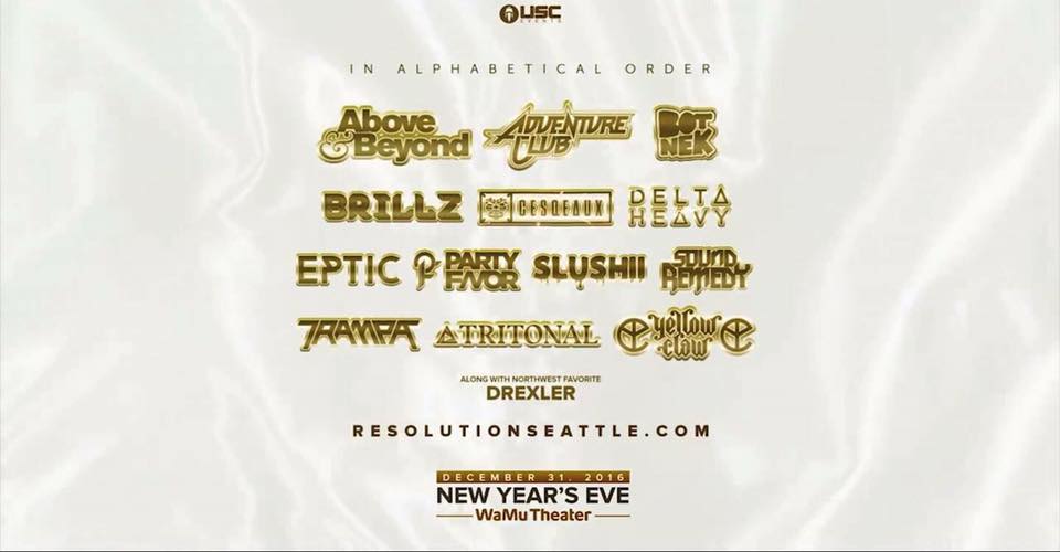 Resolution's lineup includes Above & Beyond, Brillz, Tritonal, and more