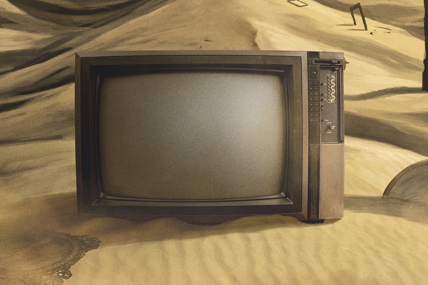 television in the desert
