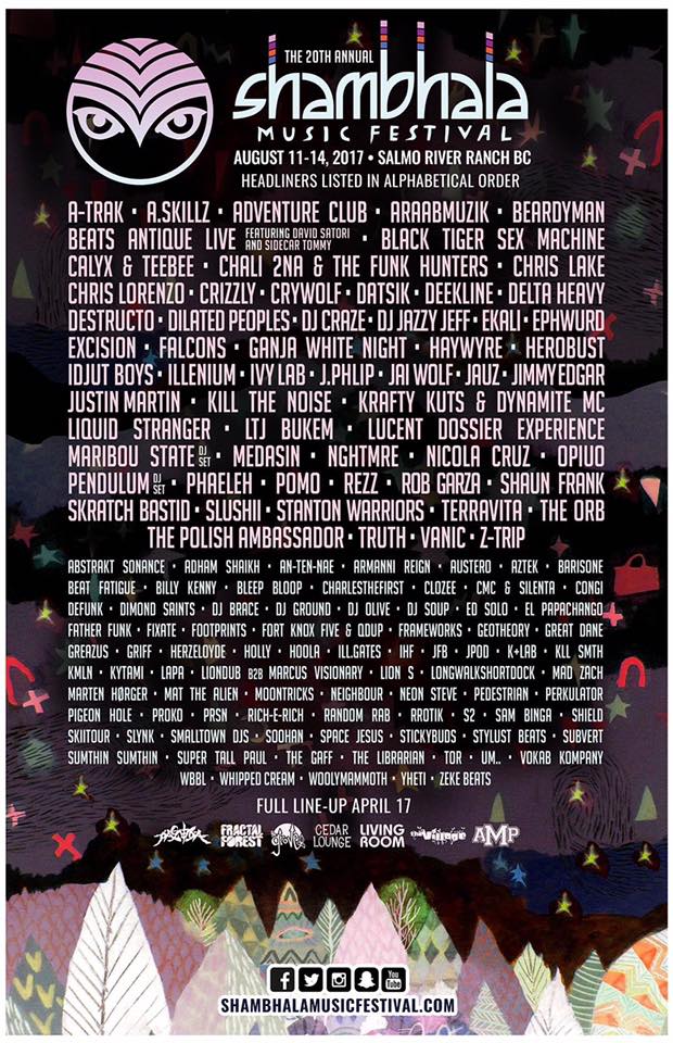 shambhala 2017 lineup