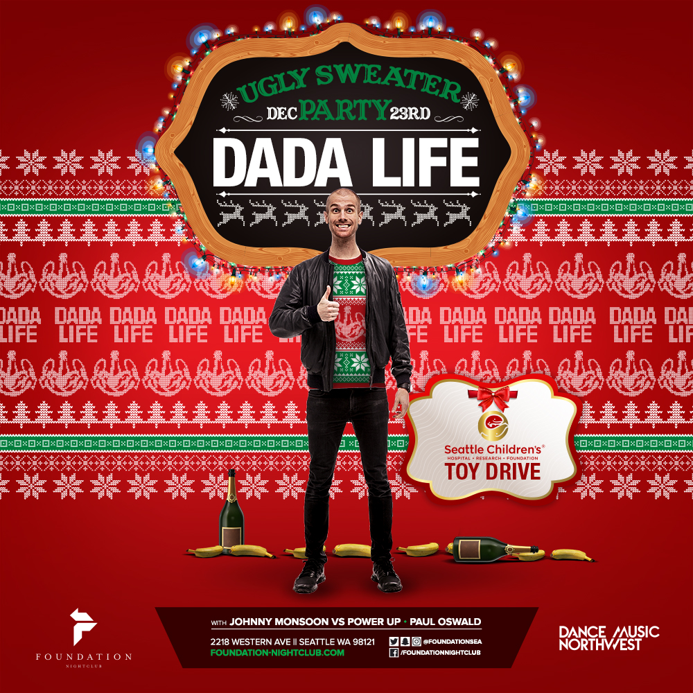 ugly sweater party dada life square show promo image
