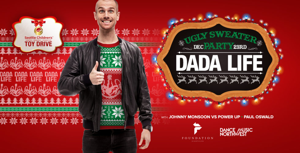 dada life ugly sweater party seattle childrens