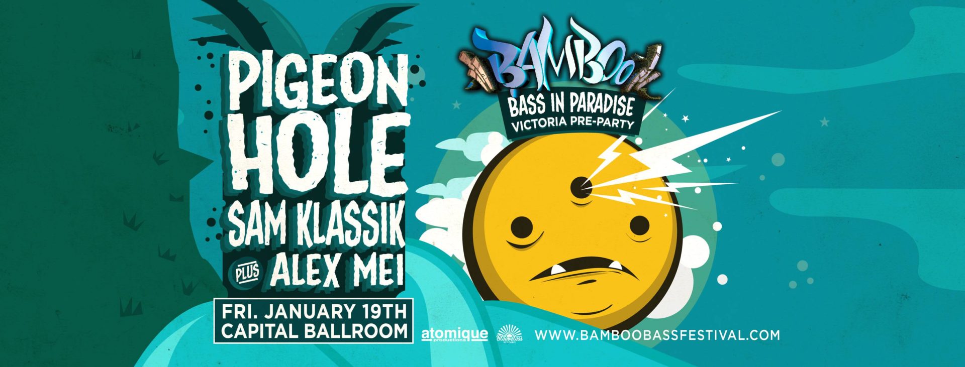 Bamboo Bass Pre Party Poster Victoria