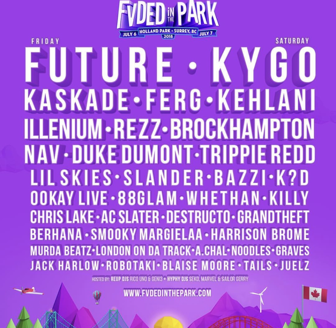 FVDED in the Park lineup 2018