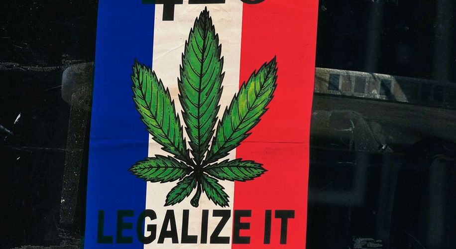 france flag legalize it drugs