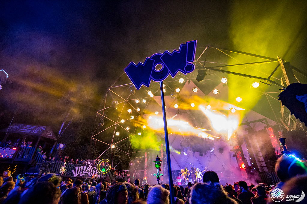 Subtronics announced as first headliner for 25th annual Shambhala. Picture shows a person holding a "wow!" sign up.