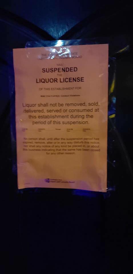 foundation liquor license suspended