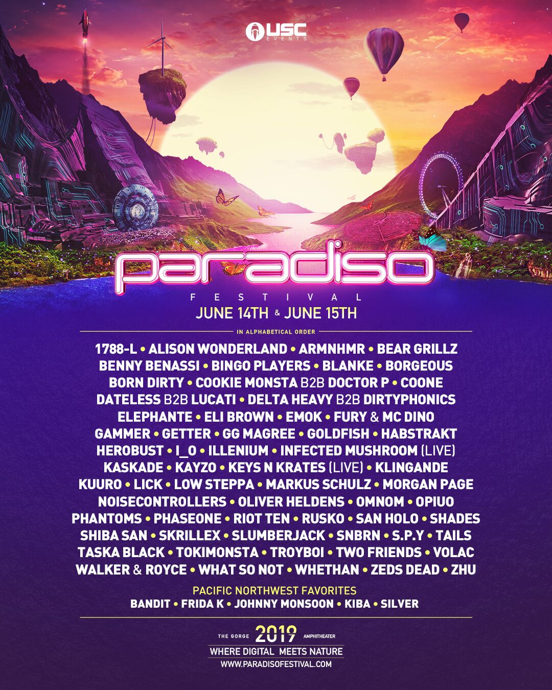 Paradiso 2019 full lineup