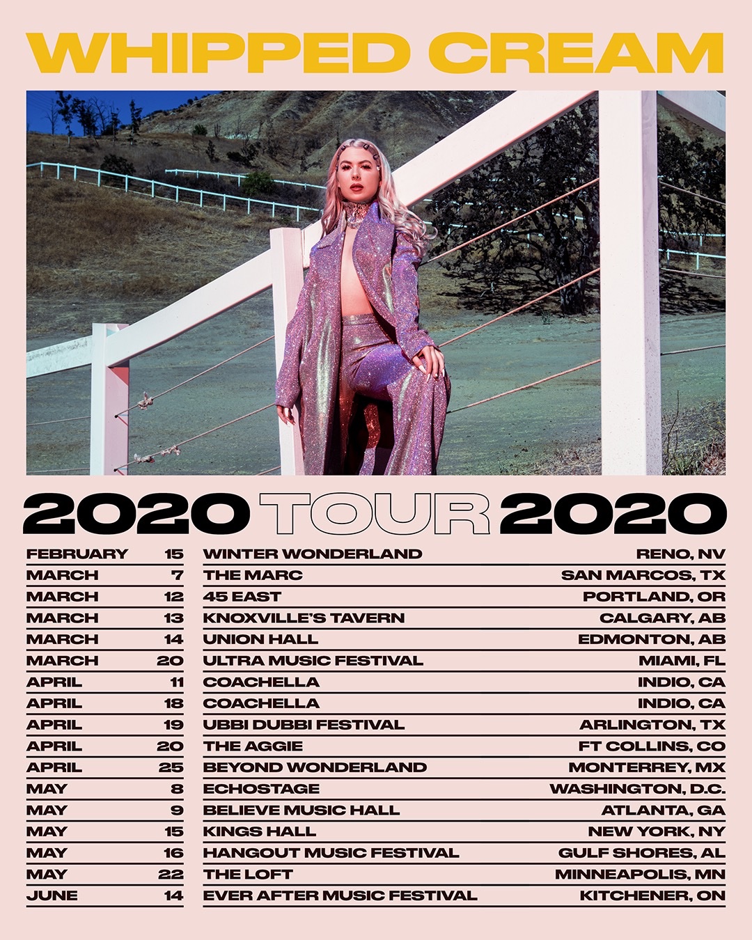 Whipped Cream 2020 Tour