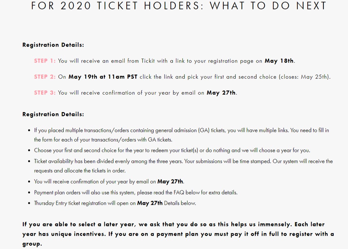 Bass Coast 2020 ticketing info