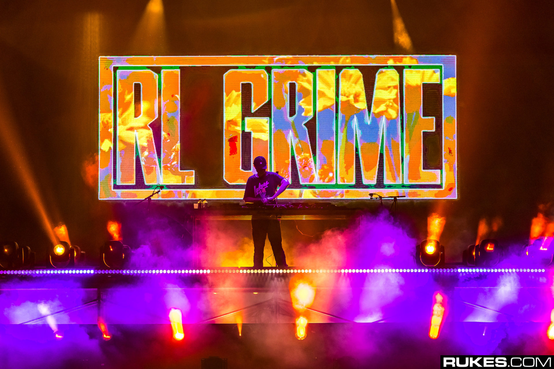 RL Grime plays at All My Friends Festival, 2018