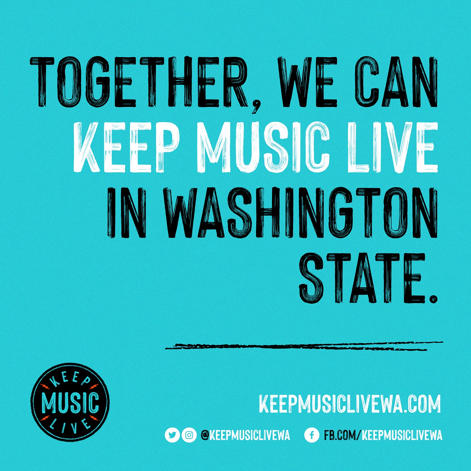 Logo for the Keep Music Live campaign
