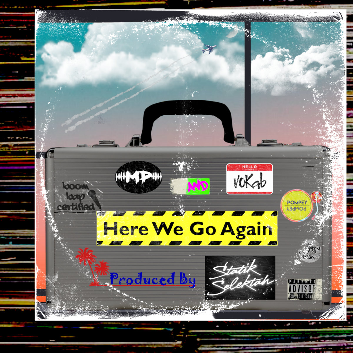 Hip hop single "Here Go Again" cover art