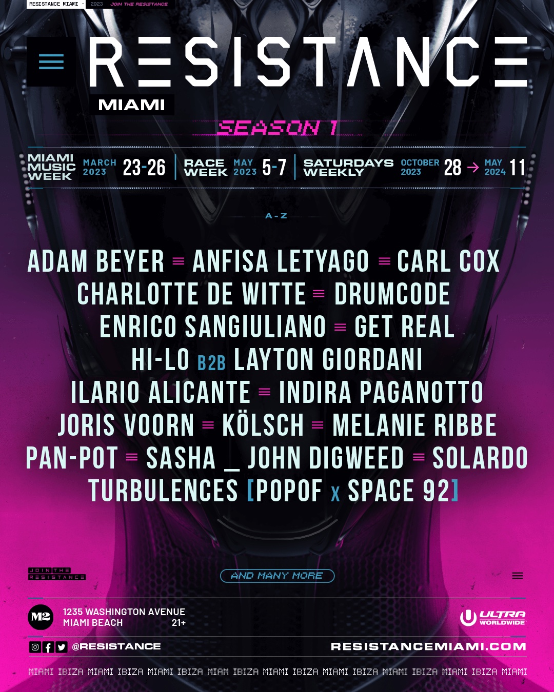 Resistance Miami Lineup