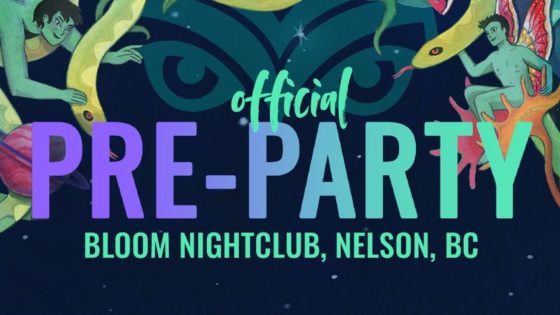 Show flyer for the Bloom Nightclub Shambhala pre-party