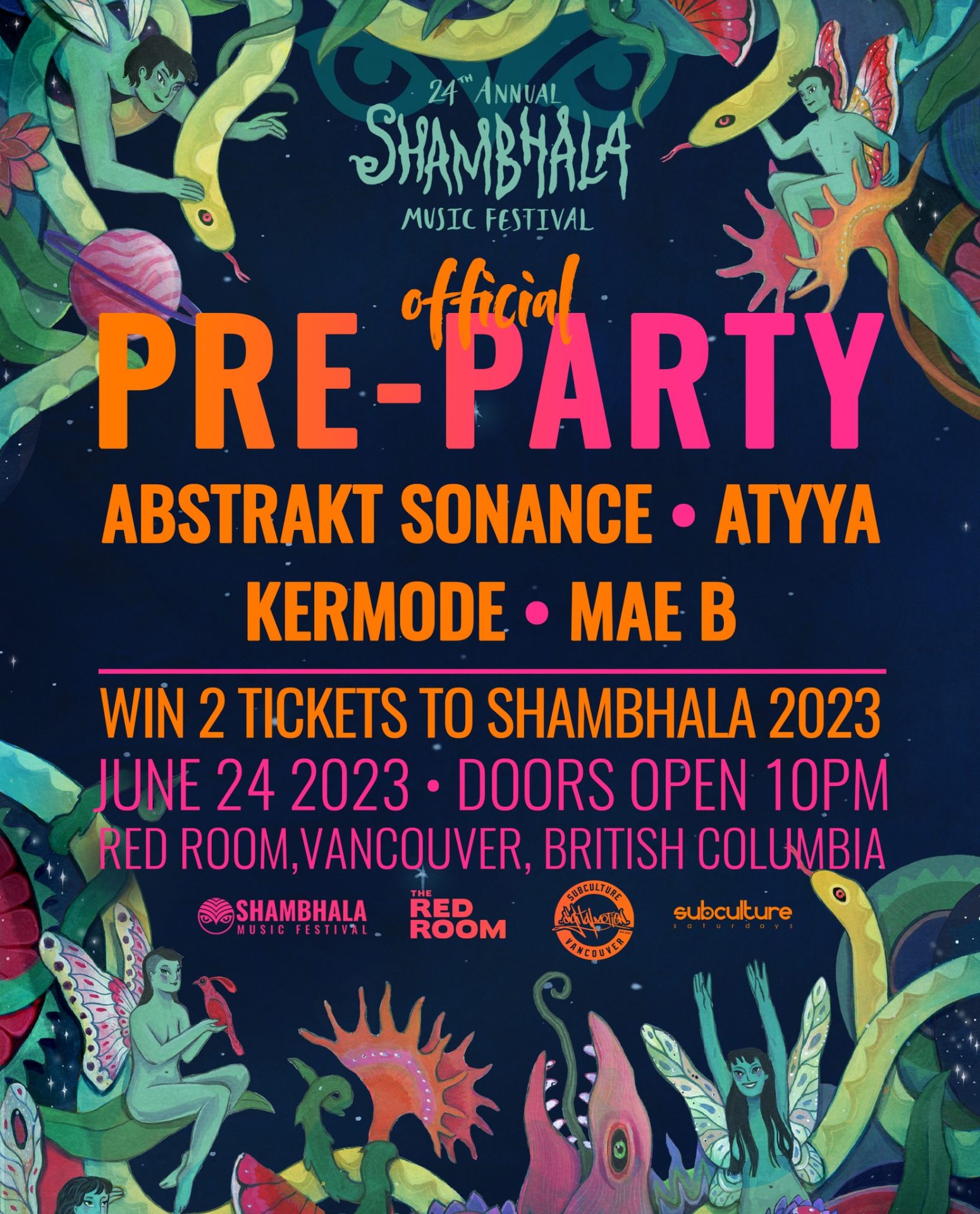 Vancouver Shambhala Pre-Party lineup