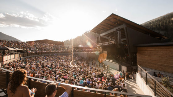 A crowd shot from the KettleHouse Amphitheater in Bonner, MT.