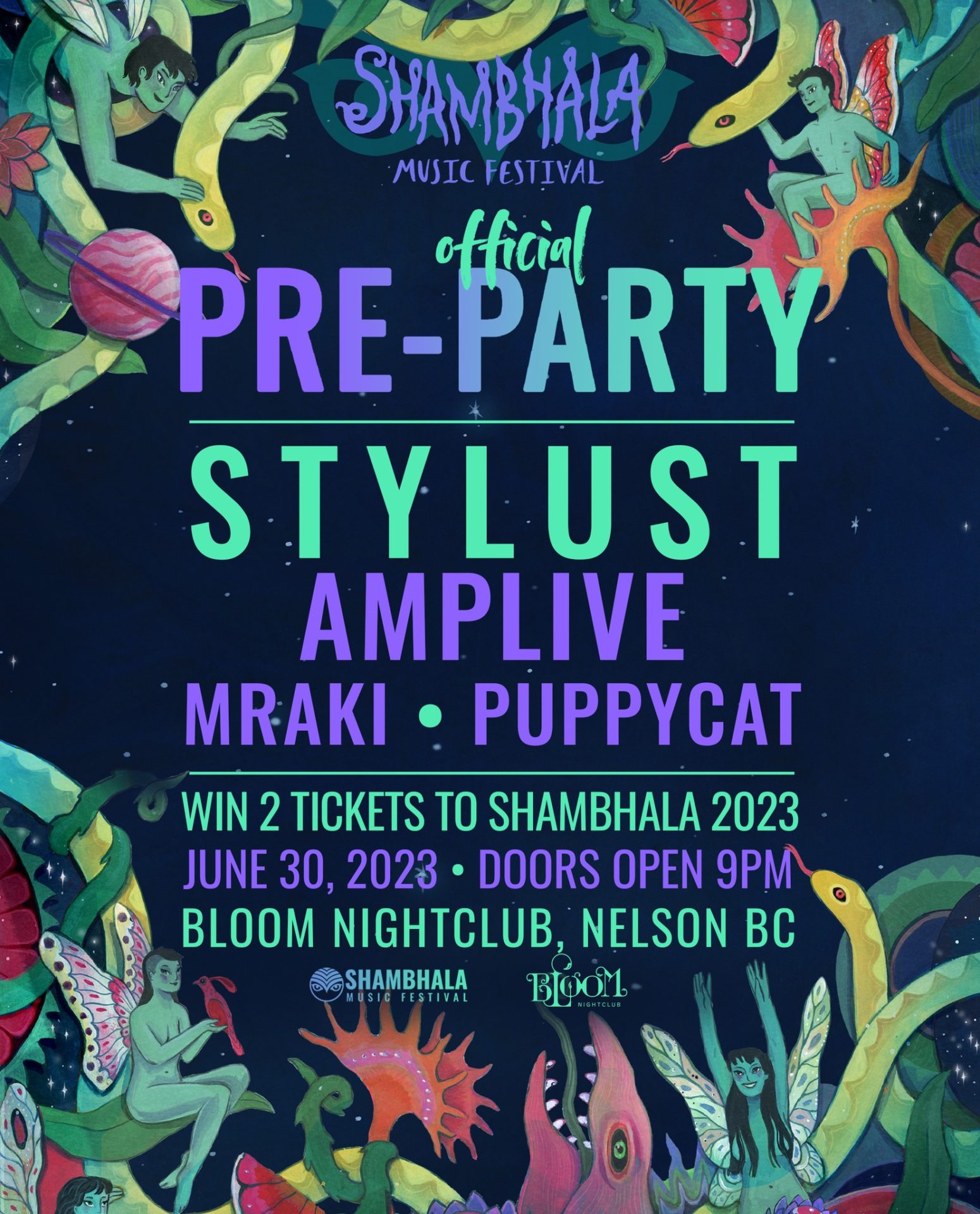 Bloom Nightclub Shambhala Pre-Party lineup