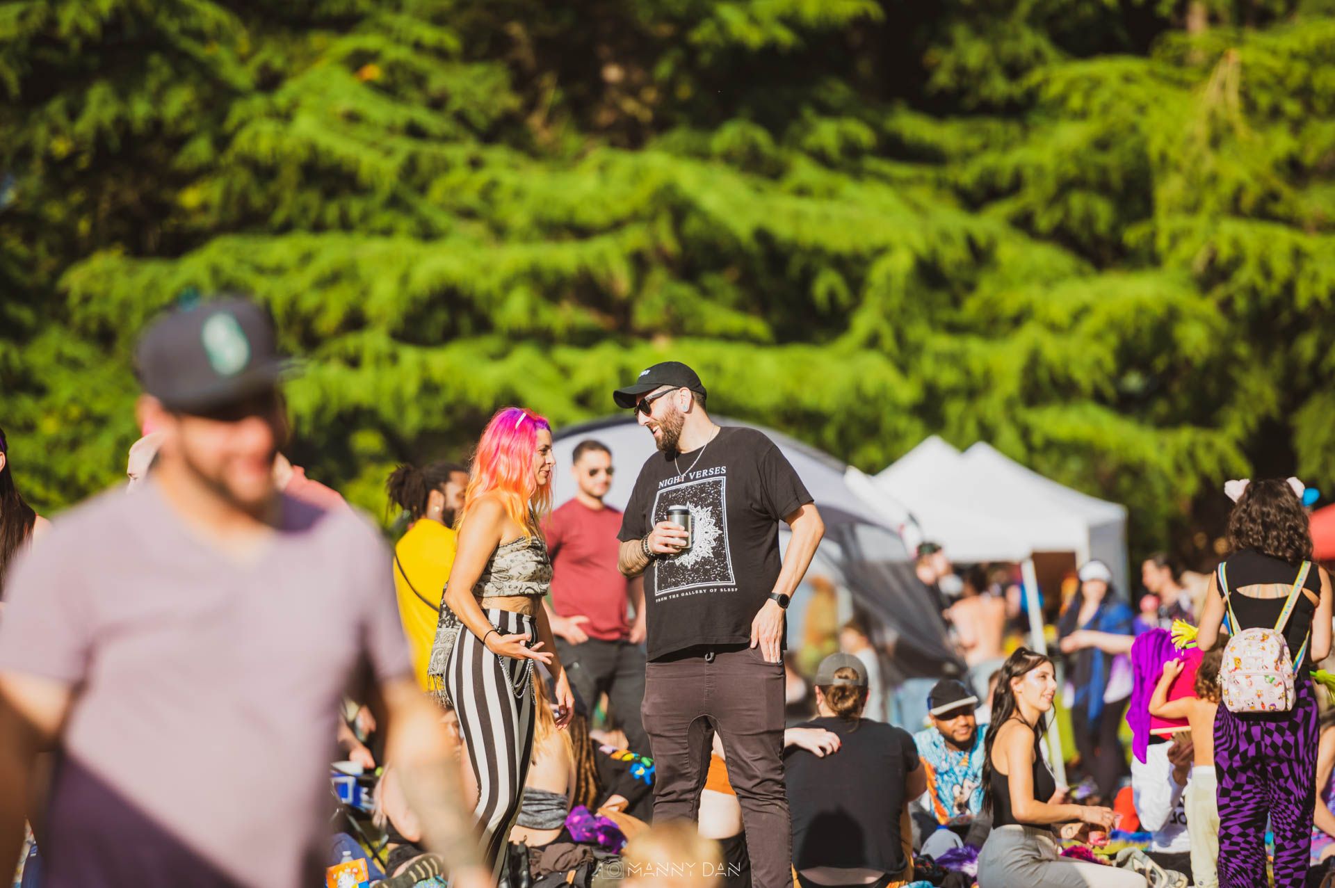 Image displays crowd of people at Parke Diem (free festival)