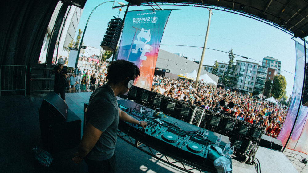 Ace Aura performing at the Monstercat Compound