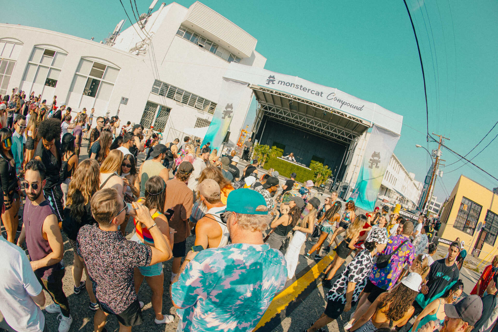 Crowd at monstercat compound