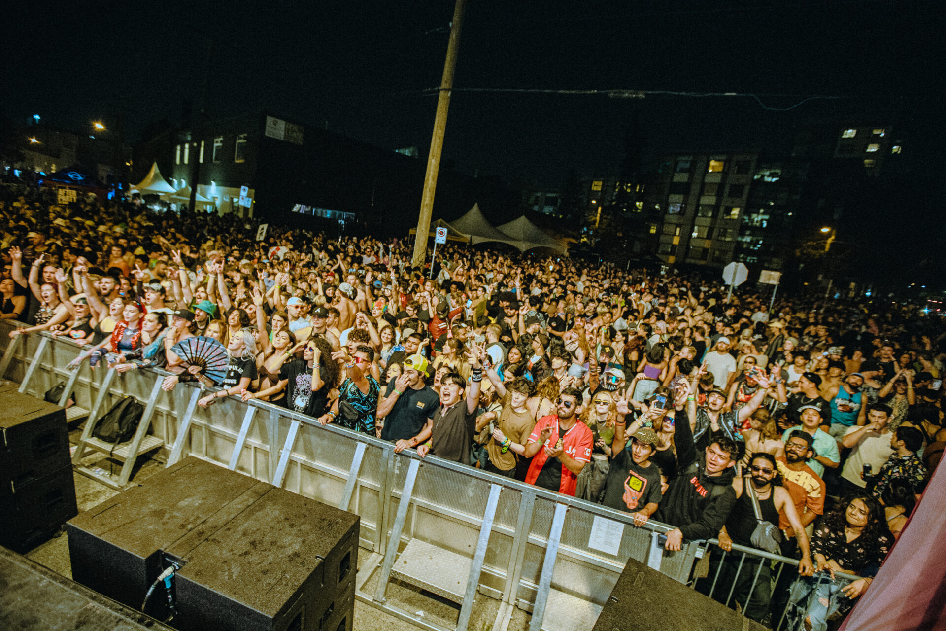 Crowd at the Monstercat compound