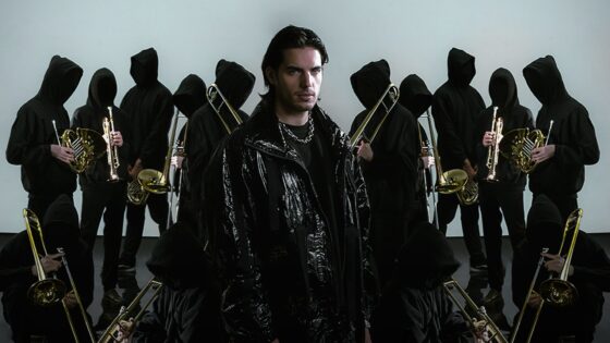 promo pic of Apashe and Full Brass Orchestra