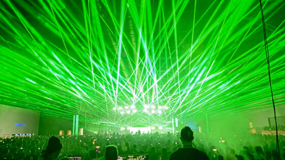 Lasers at Contact Music Festival