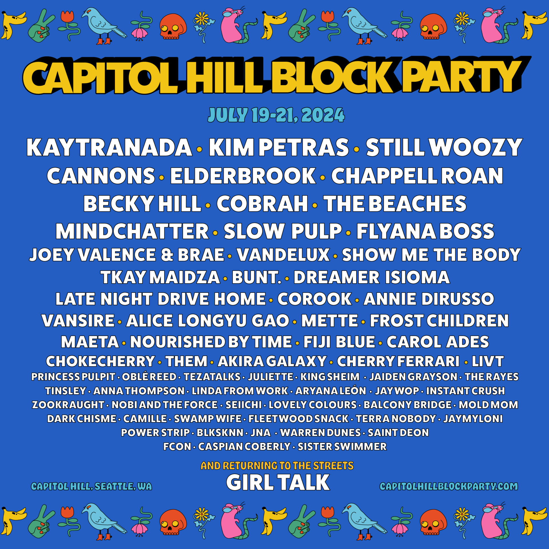 capitol hill block party lineup 