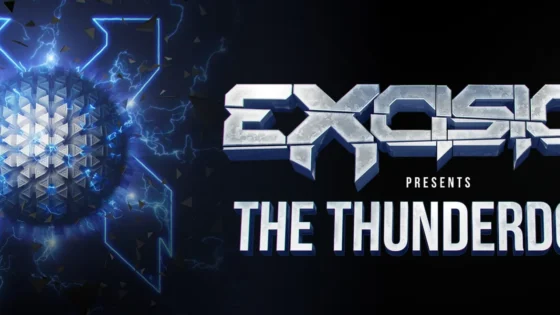 Thunderdome Excision Banner with Excision blue logo