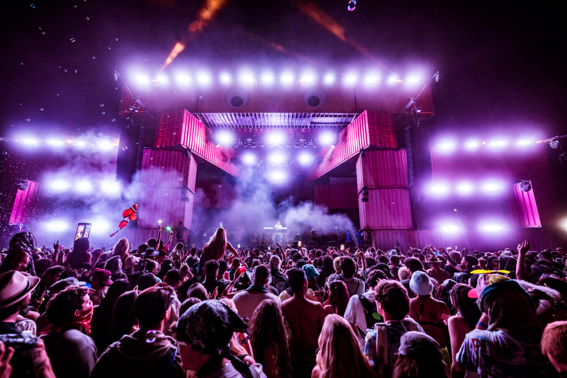 lightning in a bottle main stage at night